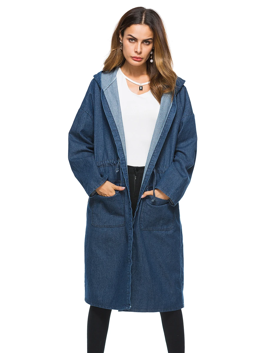 Женская ветровка оверсайз длинная весенне осенняя 2019|denim jackets ladies|bomber coatdenim jacket |