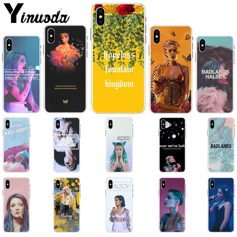 Чехол Yinuoda Halsey Hopeless Fountain Kingdom для Apple iPhone 8 7 6 6S Plus X XS MAX 5 5S SE XR | Мобильные телефоны и