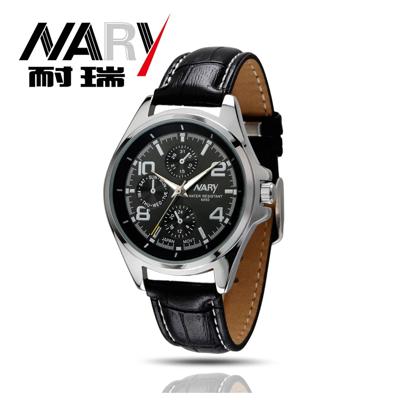 NARY Watches men luxury brand Business Watch quartz Watch sport men full steel wristwatches Casual clock