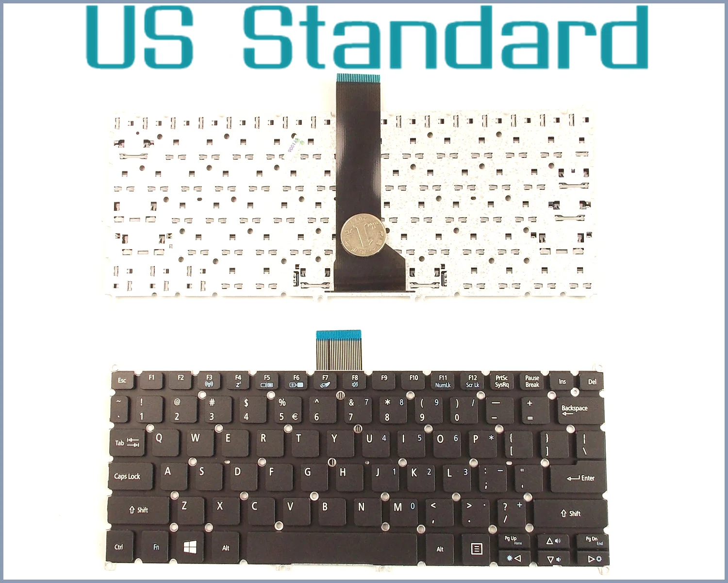 Laptop US Layout Keyboard for Acer Aspire E11 E3 111 E3 112 E3 112M ES1