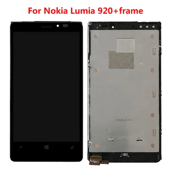 

4.5" Display For NOKIA Lumia 920 LCD Touch Screen with Frame For NOKIA Lumia 920 RM-822 RM-821 RM-820 Replacement