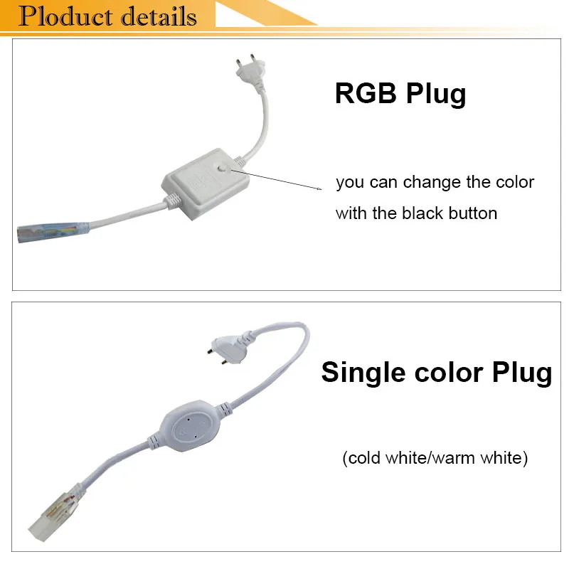 220 В RGB светодиодная лента 5050 1 м 2 3 5 10 диодная водонепроницаемая белая ДЛЯ