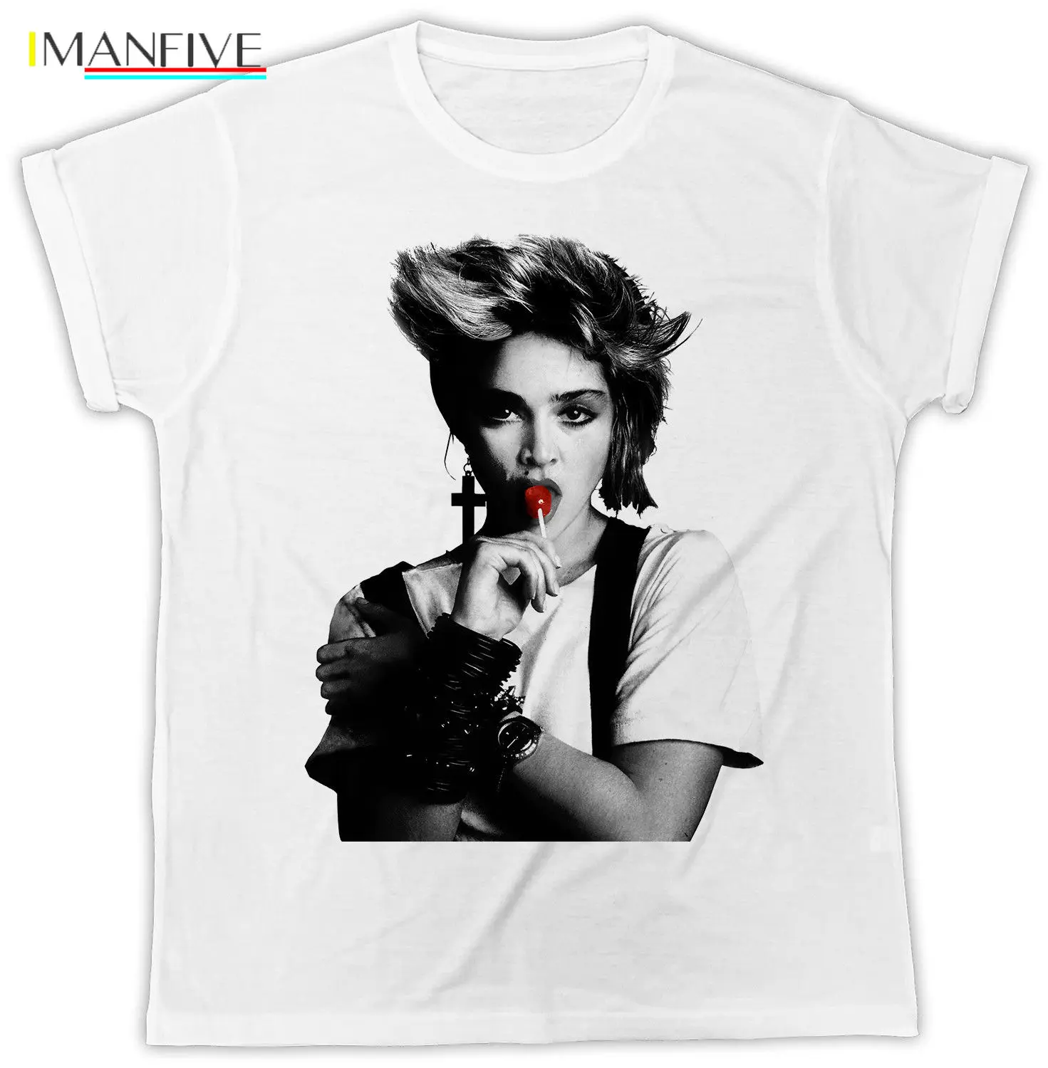 

COOL MADONNA LOLLIPOP POSTER IDEAL GIFT PRESENT UNISEX RETRO COOL TSHIRT
