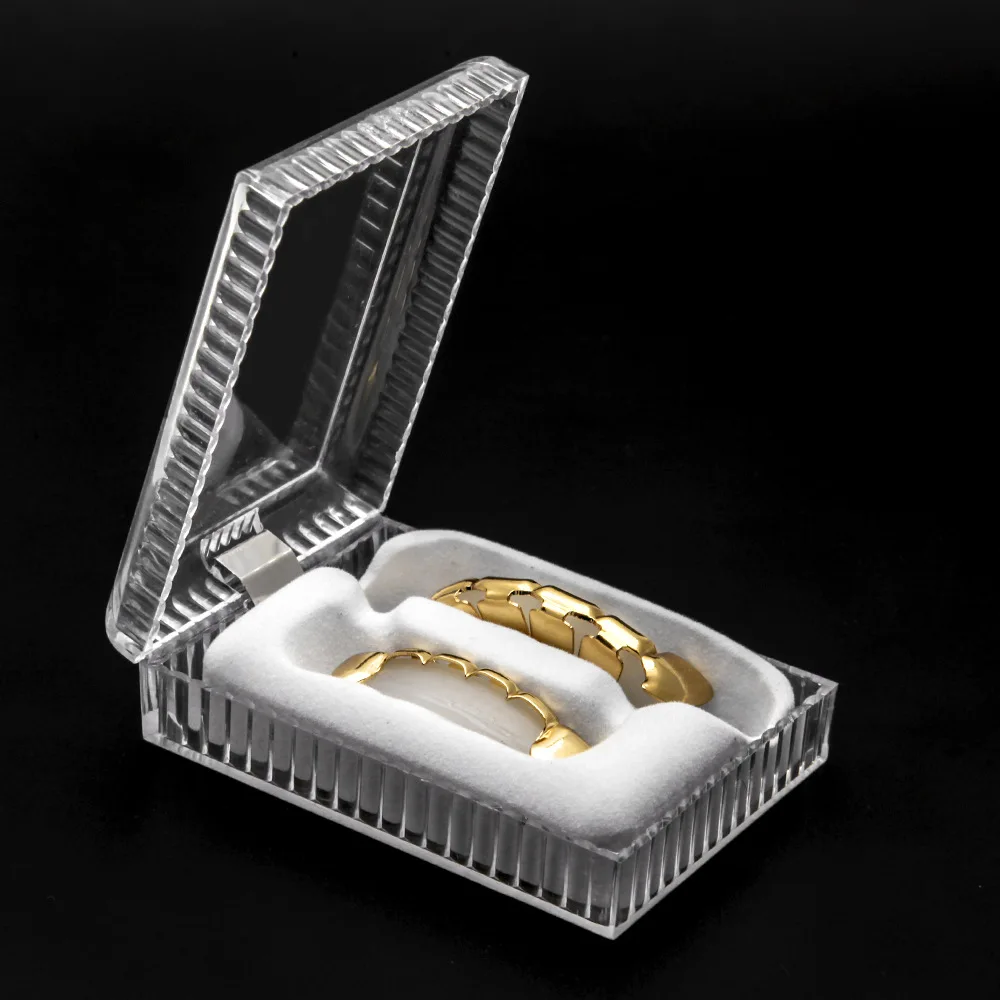 

New Arrival Teeth Grillz Set Case Dust-proof Environmental Hygiene Box For Hip Hop Dental Grills Tooth body Jewelry Fine Package