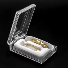 Yeni Varış Diş Grillz set kılıfı Toz geçirmez Çevre Hijyen Kutusu Hip Hop Diş Izgaralar Diş göbek takısı Iyi Paket