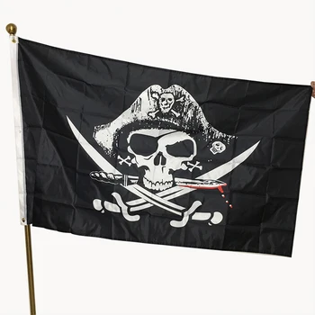 

world flying natioal flag hundred percent polyester printed Pirates of the pol flags and banners 3*5ft decoration outlast banner