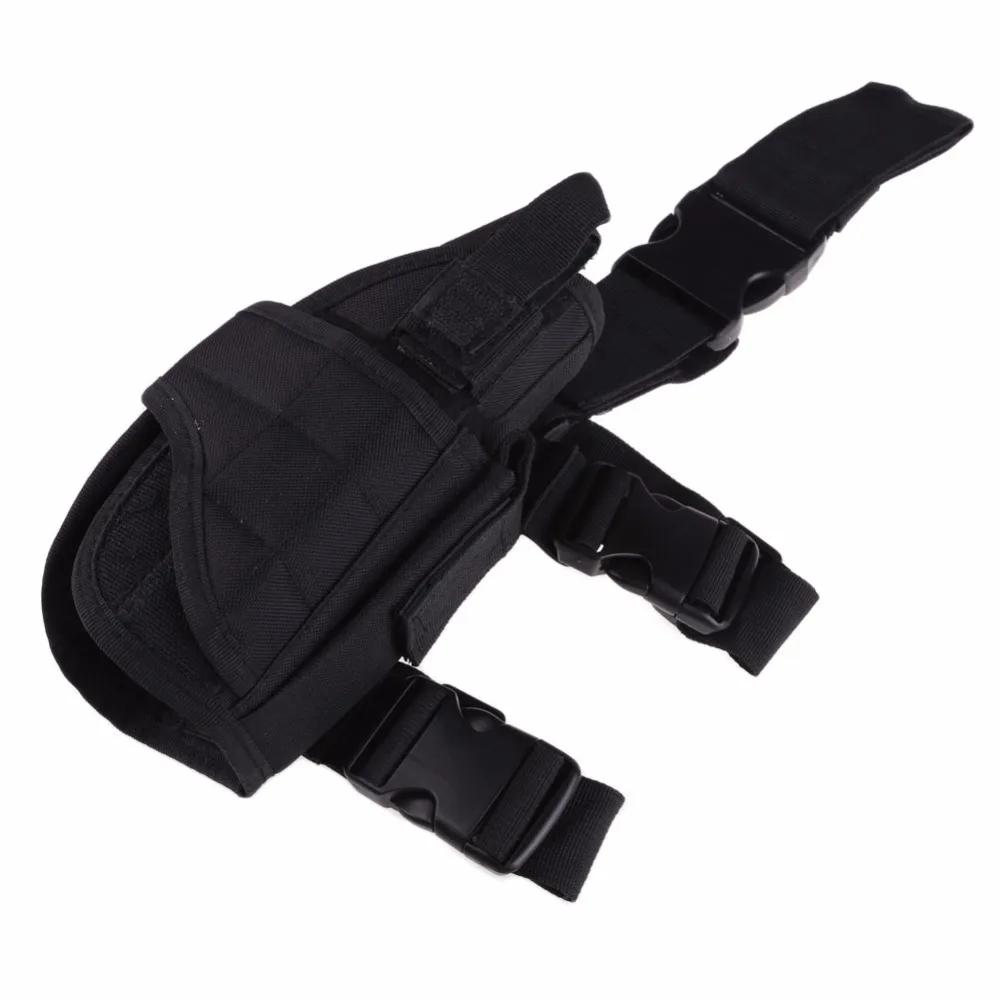 Adjustable Outdoor Tactical Pouch Wide Magic Double Tape Strap Gun Drop