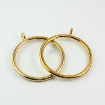 

10 Pieces 55mm Gold Curtain Rings Curtain Sliding Hook Rings
