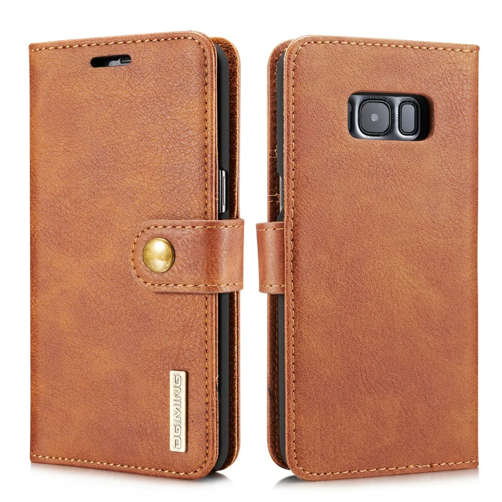 S8 Plus Genuine Leather Case 2 in 1 Wallet Cover Mobile