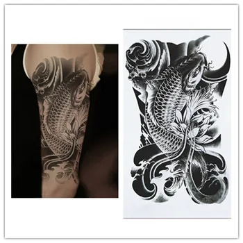 

Sexy Oriental Carp Body Art 3D Waterproof Temporary Exotic Paste For Health Care Supplies New