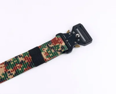3,8 см мужской ремень нейлоновый тактический армейский ремень брюки металлические брезентовые ремни с пряжкой открытый тренировочный камуфляж красный военный ремень - Цвет: color4