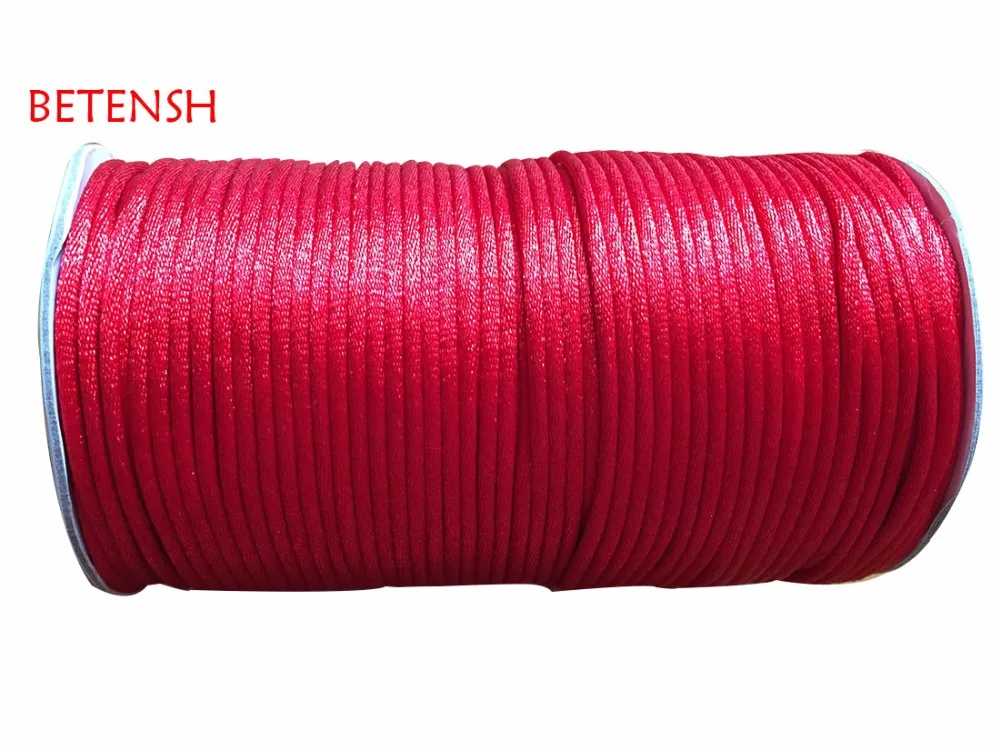 10m 10 metres x Gold 2mm Rattail Rat Tail Satin Nylon Threading Beading Cord