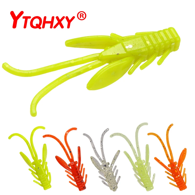 

YTQHXY 10Pcs Soft Wobbler Fishing Lure 25mm 0.8g Artificial Silicone Baits Lifelike Swimbait Japan Pesca 5 Colors Peche WQ534