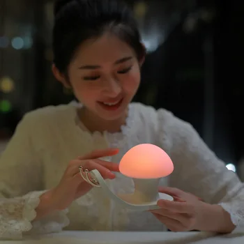 

Portable Snail Night Sleeping Light Touching Dimming USB Charging Desk Lamp QJS Shop