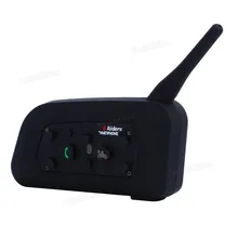 Nuevo Casco Vnetphone Auriculares Casco de La Motocicleta V6 1200 M Inalámbrica Bluetooth Intercom para 6 Riders Interphone Teléfono MP3 GPS