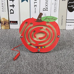 apple j030 Обучающие игрушки забавная игрушка червь едят фрукты Яблоко Груша детская игрушка подарок Раннее Обучение паззлы Классические игрушки деревянные - Цвет: apple j030