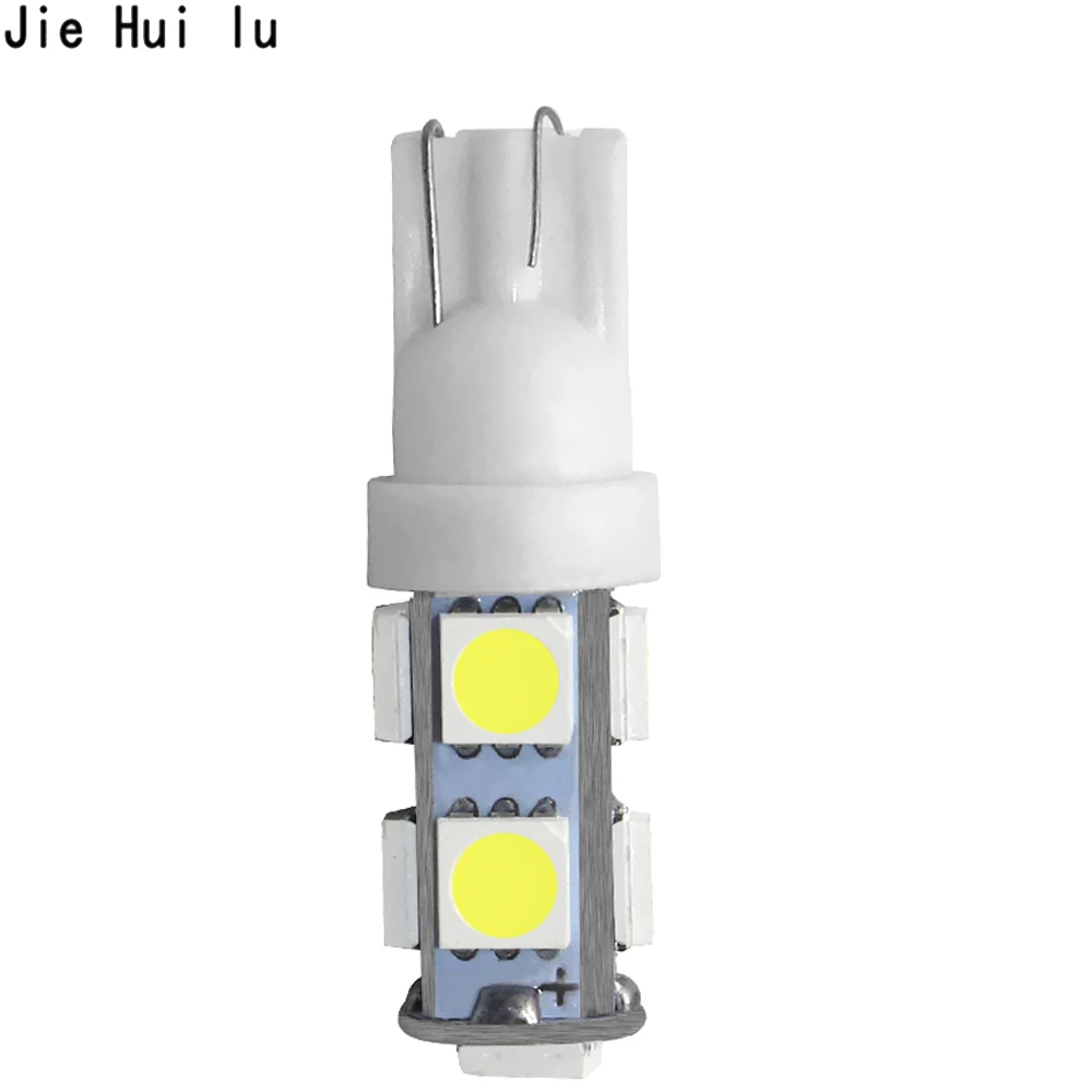 Safego 10x White T10 5050 W5W Led Light Bulb 9 SMD Car Side Wedge Lamp Bulb 168