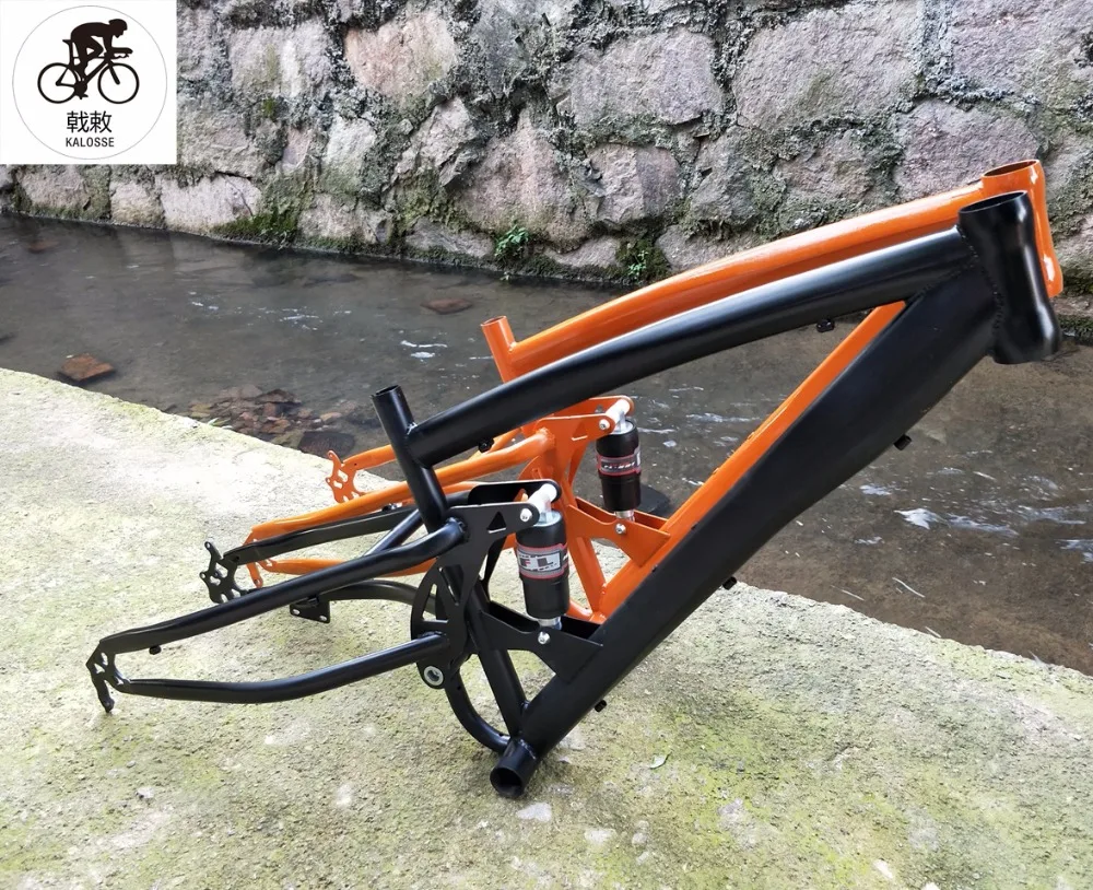 Cheap Kalosse DIY colors 26*4.8 tires  mountain bike frame  190mm rear hubs    fat  bike frame   BB 120 mm   snow  bike frame 20