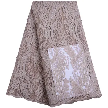 

2019 Latest Nigerian Laces Fabrics With Stones High Quality Tulle African Laces Fabric Wedding French Tulle Lace Fabric A1576