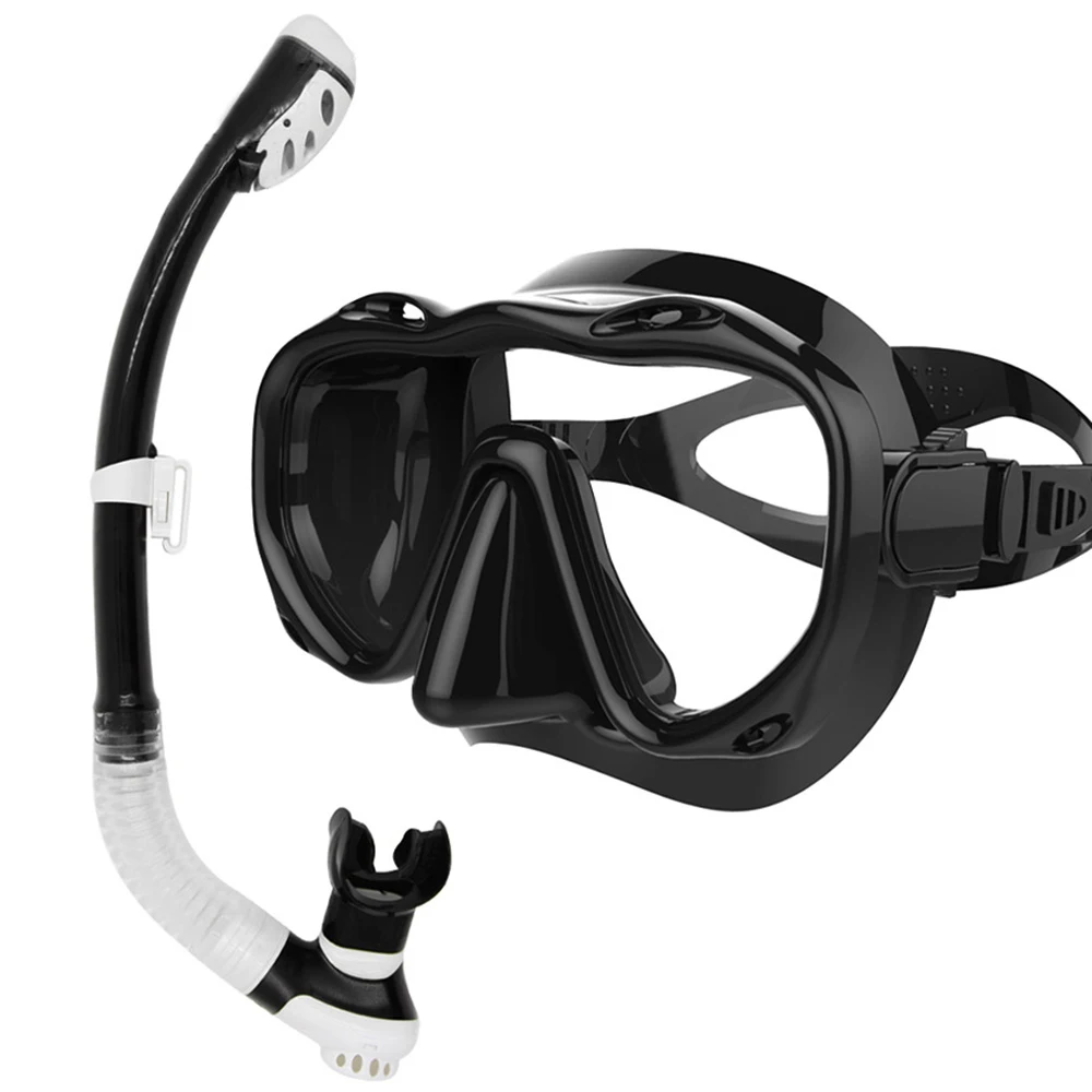 Кит Дайвинг маска Горячая Профессиональная подводная трубка трубочка с очками для напитков набор полный сухой дайвинг очки стеклянная маска очки для плавания
