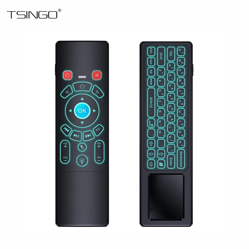 

TSINGO T6 Fly Air Mouse 2.4GHz Wireless Smart Remote Control 3-Gyro+3-Gsensor 2.4GHz Mouse Touchpad Combo For Android TV BOX/PC
