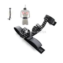 BDSM Bondage Gear Collar Waist Connection Strap with Wrist Cuffs Restraints Tied From Back Belt Fetish Sex Play for Couples