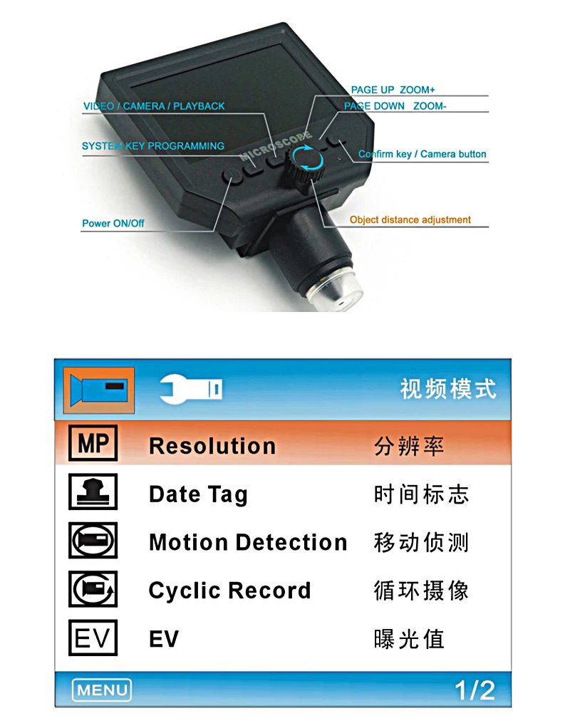 600X microscope numérique microscope vidéo électronique 4.3 pouces HD LCD à souder microscope téléphone réparation loupe + support en métal