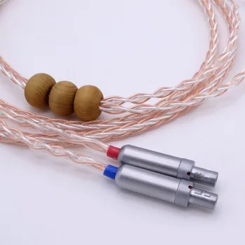

2.5 Meter DIY Hi-end 5n 4+4 Hybrid Pcocc Silver Plated Headphone Upgrade Cable for SENNHEISER HD800