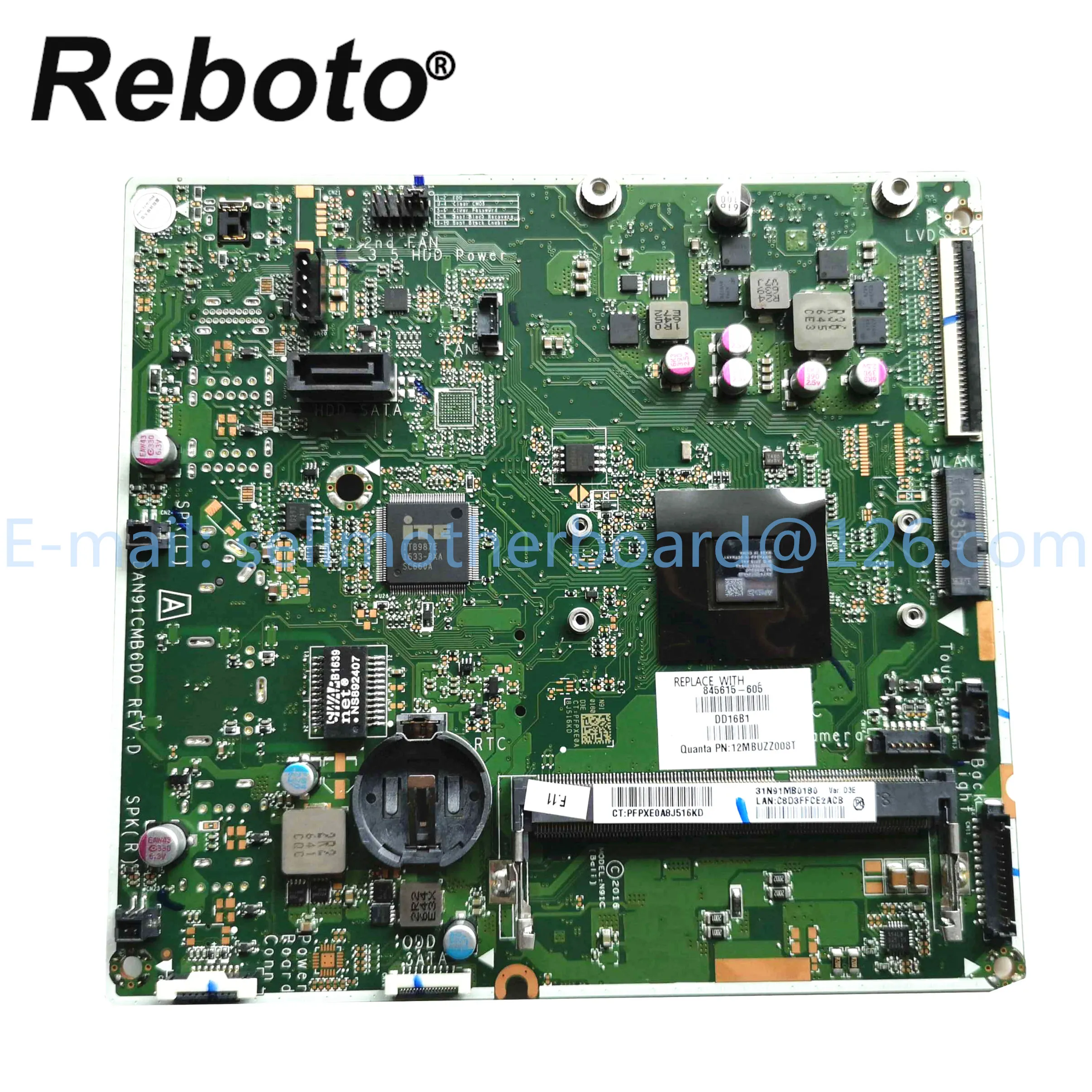

For HP 20-C 20-C000NA 20" AIO PC Motherboard AMD E2-7110 CPU 845615-001 845615-501 DAN91CMB6D0 MainBoard 100% Tested Fast Ship