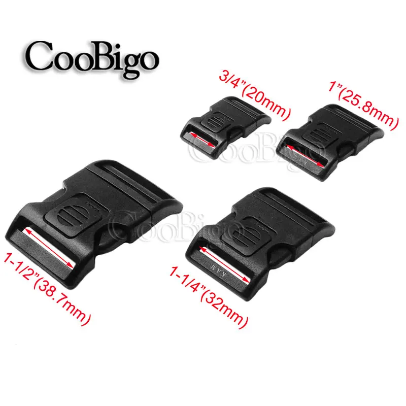 

1pcs pack 4 Webbing size Plastic Self-locking Buckle & Arched Switch for Backpack Strap Camping Garment Accessories#FLC340