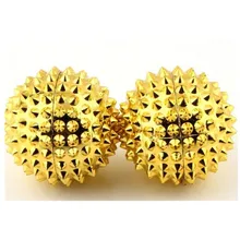 1 пара, новые шарики для массажа рук, Акупрессура для тела, магнитный колючий массаж, акупунктура, боль, ABS Массажный мяч