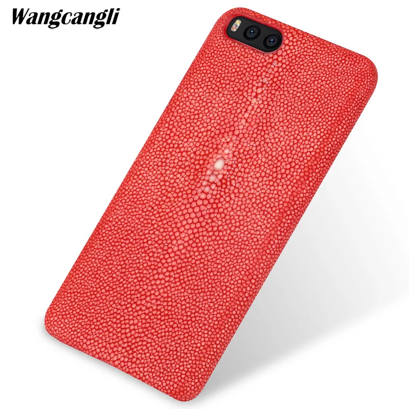 

wangcangli pearl half-pack mobile phone case mobilephone For Xiaomi Mi Note 3 case Custom pearl leather phone case