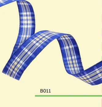 

1.5" inch 38mm Scottish blue tartan plaid ribbon