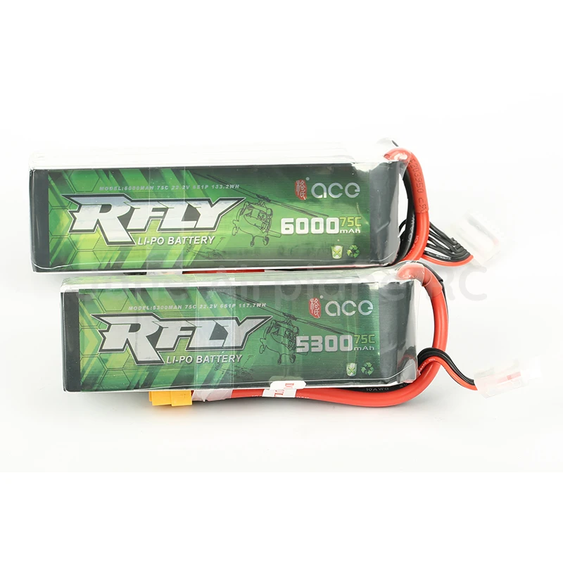 Аккумуляторная батарея RFLY R FLY 6S 1850 мА/ч 3300 5300 6000 75С для 700 вертолета 70 90|Детали и