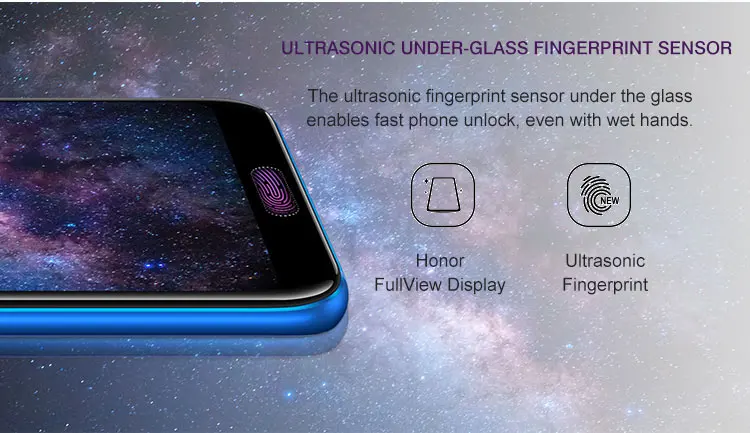 HUAWEI HONOR 10 4GB RAM 128GB ROM Hisilicon Kirin 970 2.36GHz Octa Core 5.84 Inch IPS Full Screen Dual Camera Android 8.1 4G LTE Smartphone