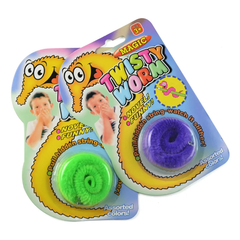 1 Piece Magic Tricks Toy Worm Wiggle Moving Sea Horse Mr Fuzzy Toys For