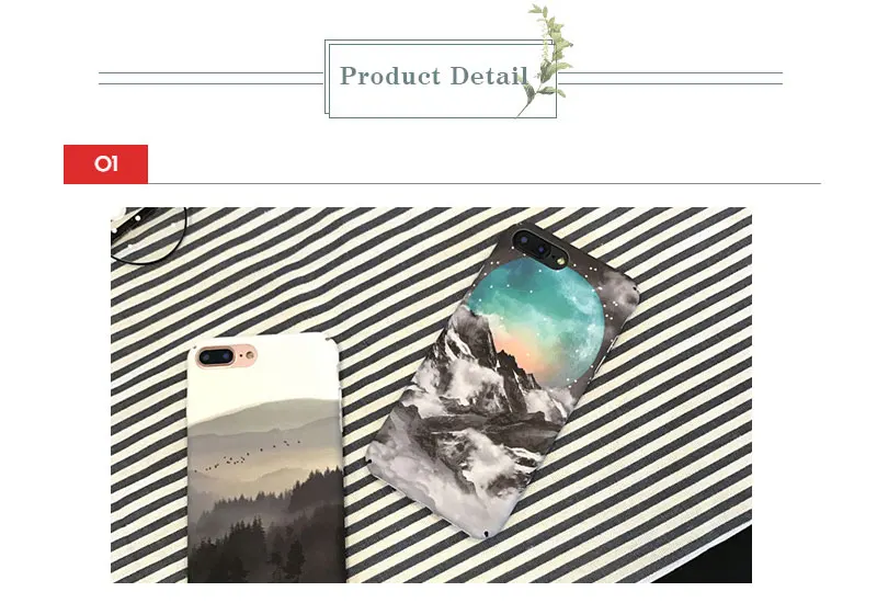 Landscape Hard Phone Case For iPhone 6 6 S Plus 7 7Plus Fundas Cover Case For iPhone 8 8 Plus X XS XR Max 6S Cases Coque Shell (8)