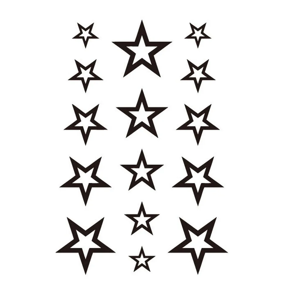 

New Arrival Water Transfer Star Waterproof Temporary Tattoo Sticker Sexy Product