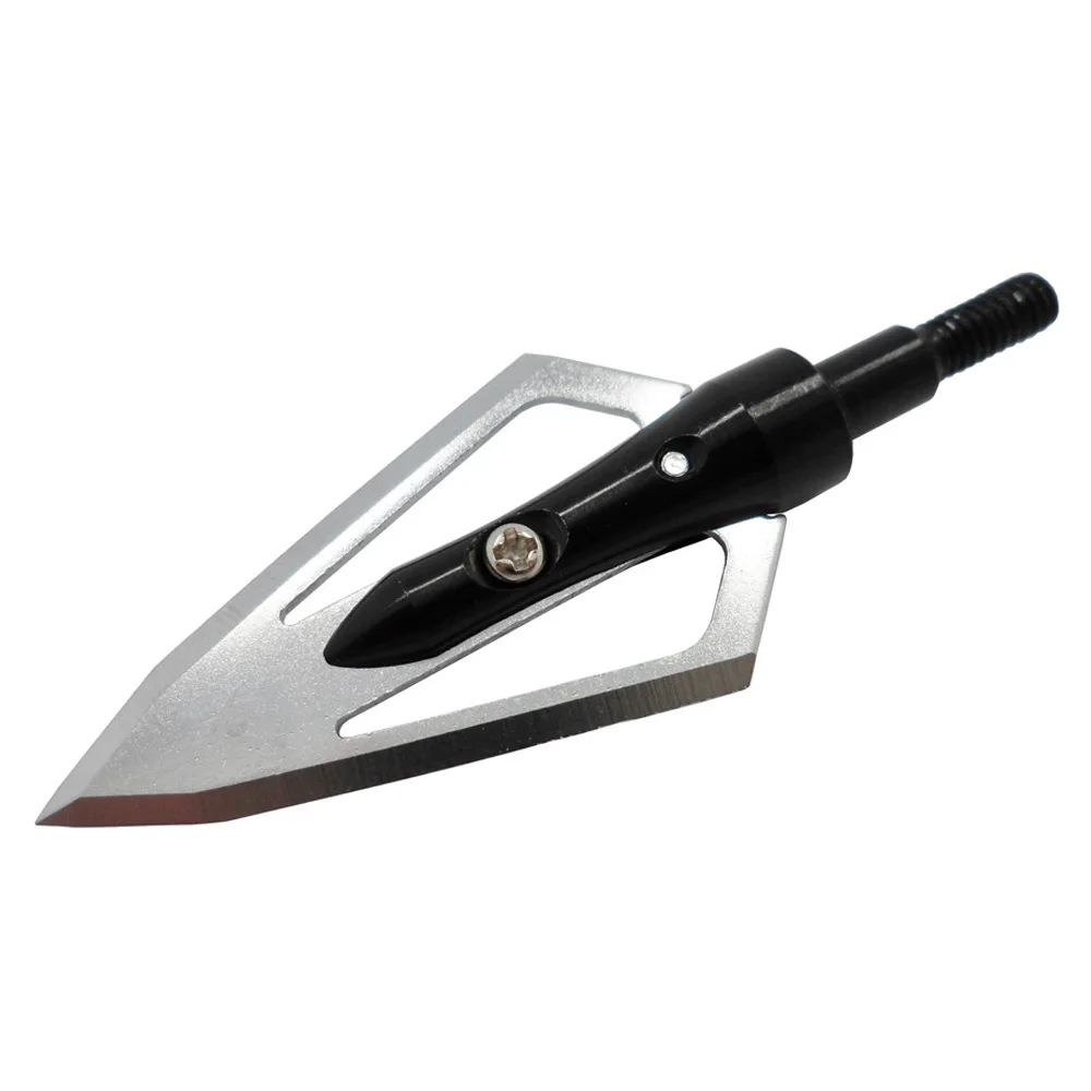 3pcs Broadheads Arrowhead 2 Fixed Blade Archery Points 5 Colors Hunting
