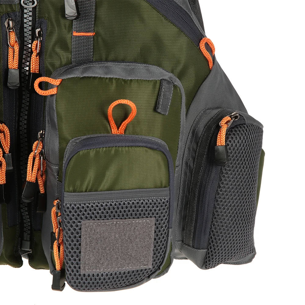 This Perfectly Crafted breathable sports life utility jacket includes a premium ripstop polyester shell and replaceable EPE foam inside for superior buoyancy. This excellent sports jacket includes Four generous chest pocket, four zipped front pockets, two side mesh pocket, and one generous back pocket in total.
