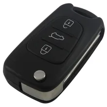Uncut Blade 3 Buttons Flip Remote Key Shell For Kia K2 K5 KIA Car Keys Blank