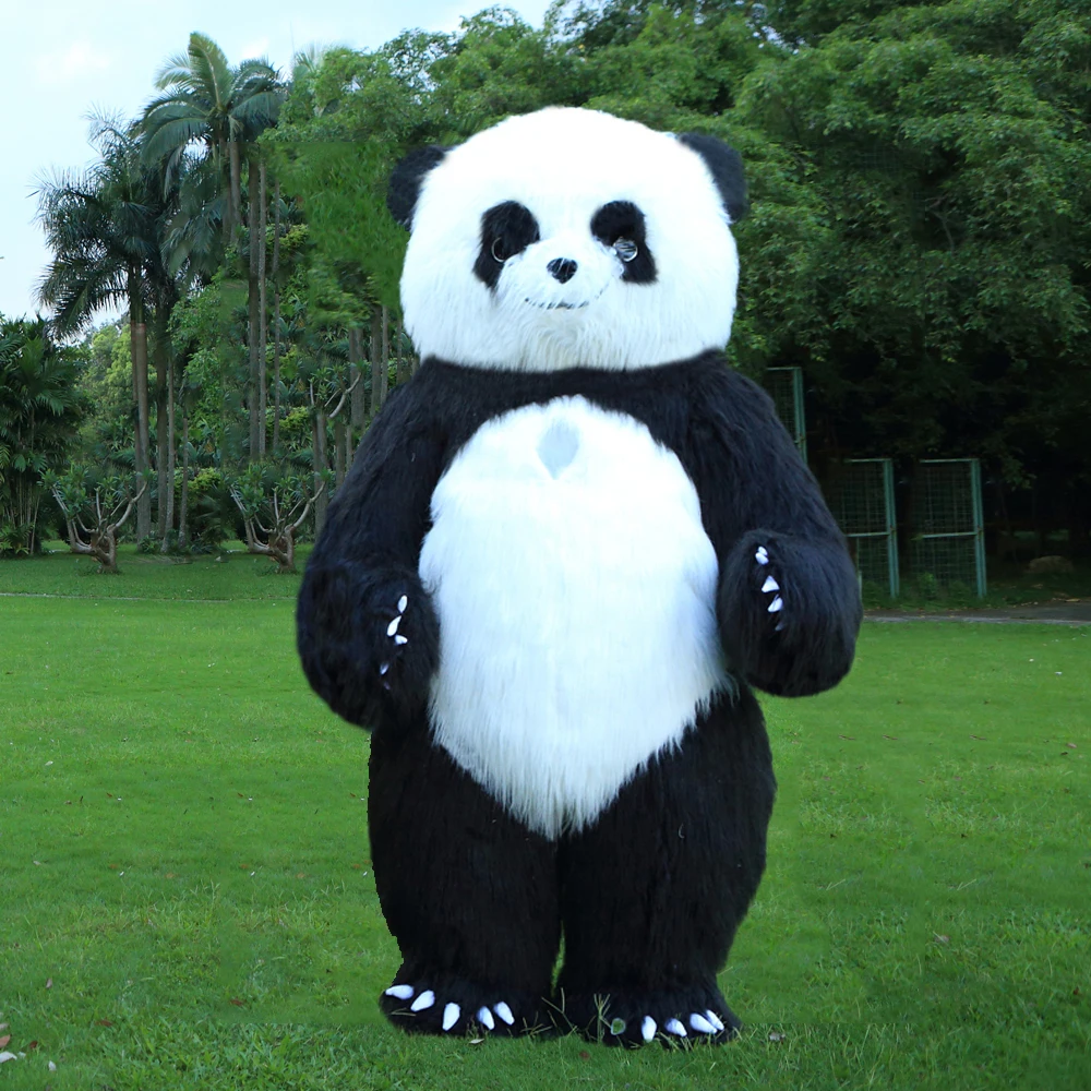 Надувной костюм Панда, костюм полярного медведя, надувной костюм, костюмы на Хэллоуин для 3M ростом, подходит для взрослых от 1,7 до 1,95 м