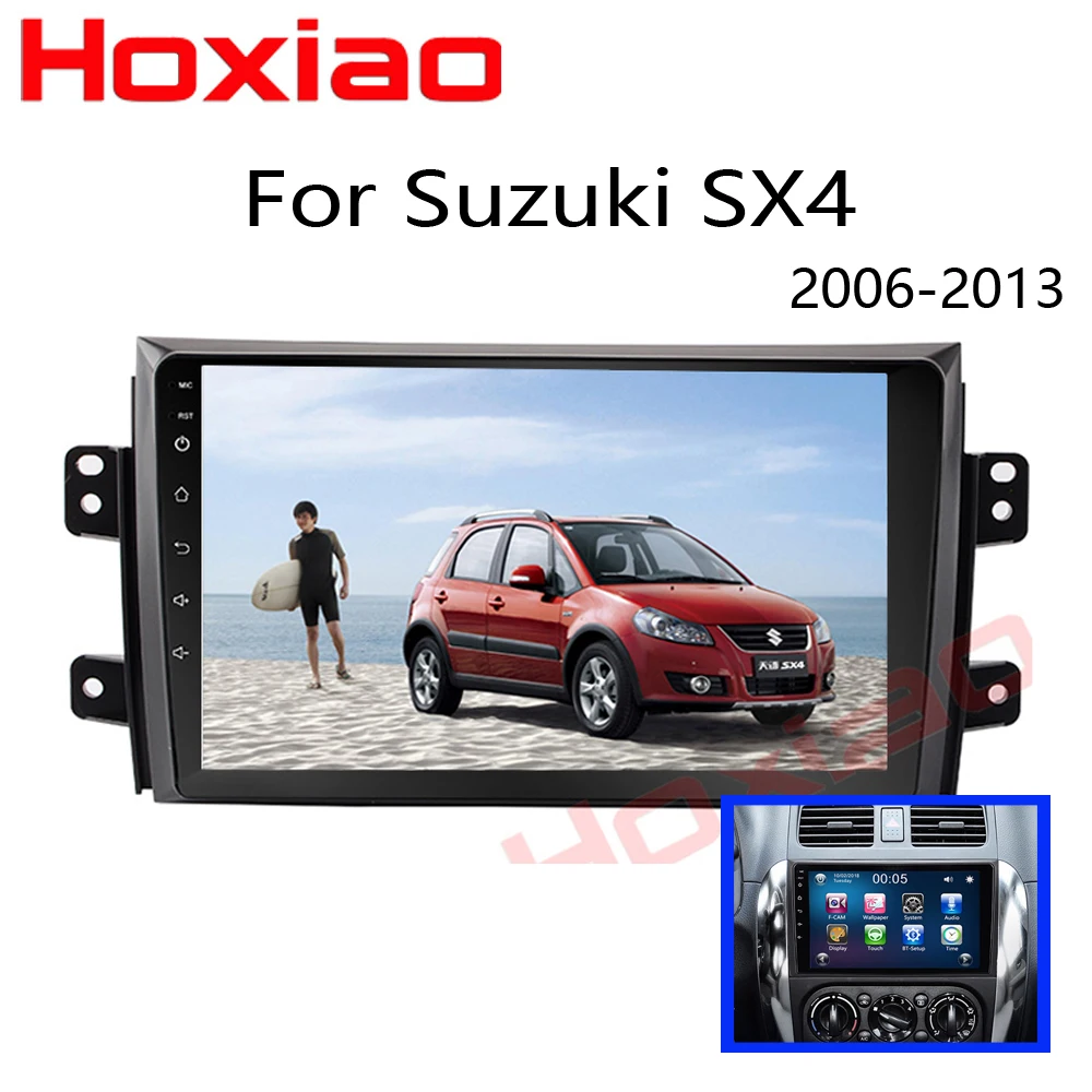 Автомобильный gps 2 din радио рекордер для Suzuki SX4 2006-2013 9 'Bluetooth стерео MP5 плеер FM/AM Поддержка Android Интернет