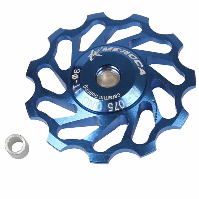 

1PCS MTB Road Bike Ceramic Pulley Aluminum Alloy Rear Derailleur 11T 13T Guide Cycling Ceramics Bearing Jockey Wheel