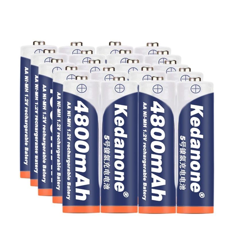 

100% lot 1.2V 4800 mAh NI MH AA Pre-Charged Rechargeable Batteries Ni-MH Rechargeable aa Battery For Toys Camera Microphone