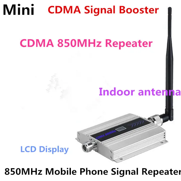 

Newest 3G 850MHz GSM CDMA Mobile Phone Cell Phone signal Booster Repeater gain 55dbi LCD display function + indoor antenna