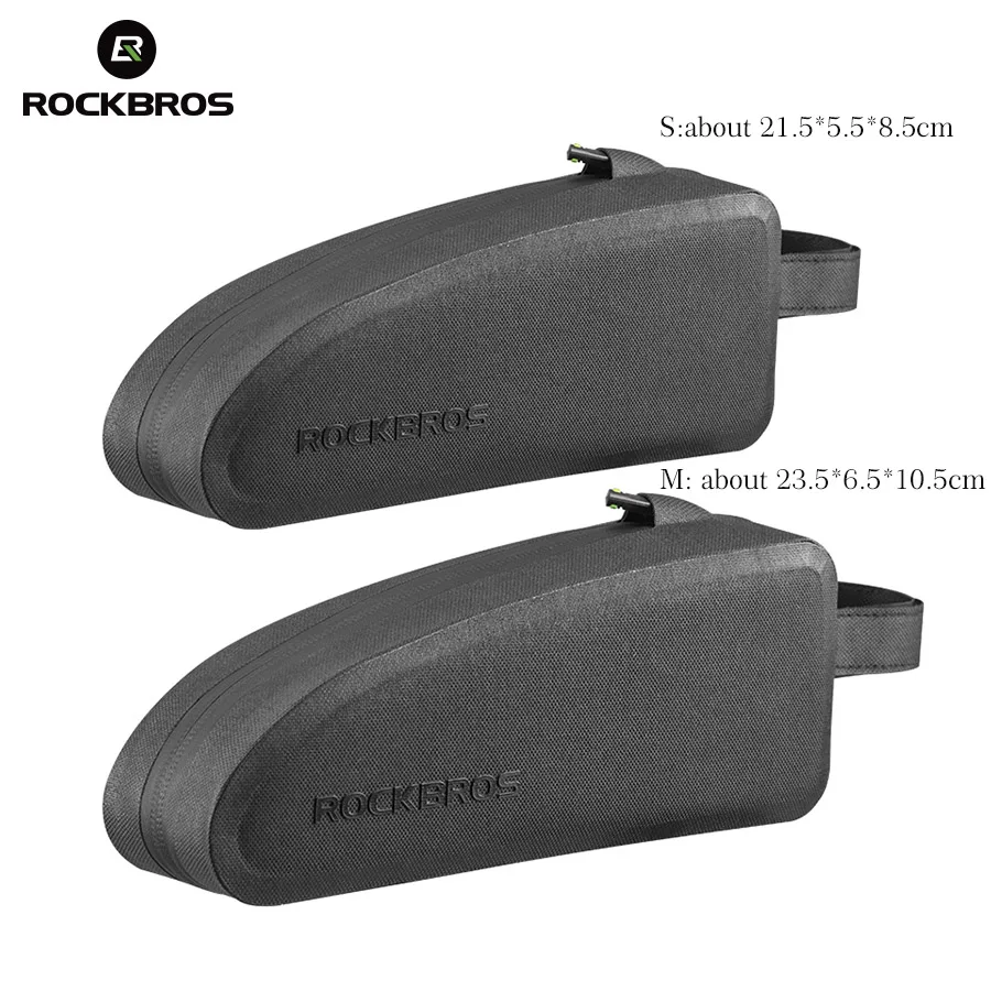 Excellent ROCKBROS Waterproof Bicycle Bags Bicycle Top Front Tube Frame Bag Large Capacity MTB Road Bicycle Pannier Bike Accessories 6