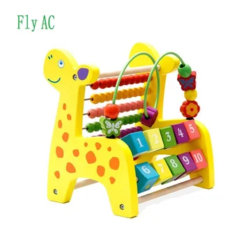 

Fly AC Kids Deer Beaded bead calculation frame Calculator Puzzles Toys Learning Toys for Children birthday gift