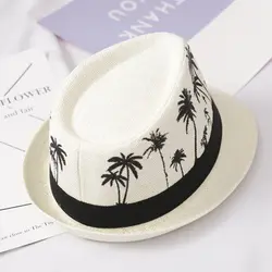 Летняя Трилби модная шляпа сомбреро соломенная мужская Дорожные кепки широкий пляжный навес Повседневная Защита от солнца Панама Федора
