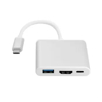 

Cablecc USB-C USB 3.1 Type C to HDMI Digital AV & USB OTG & USB-C Female Charger Adapter